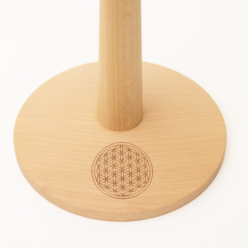Zenmotion Rotating Chime Stand - 4 Koshi or Zaphir Chimes | Handcrafted Beech Wood
